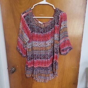 Womens Boho Top Size Medium